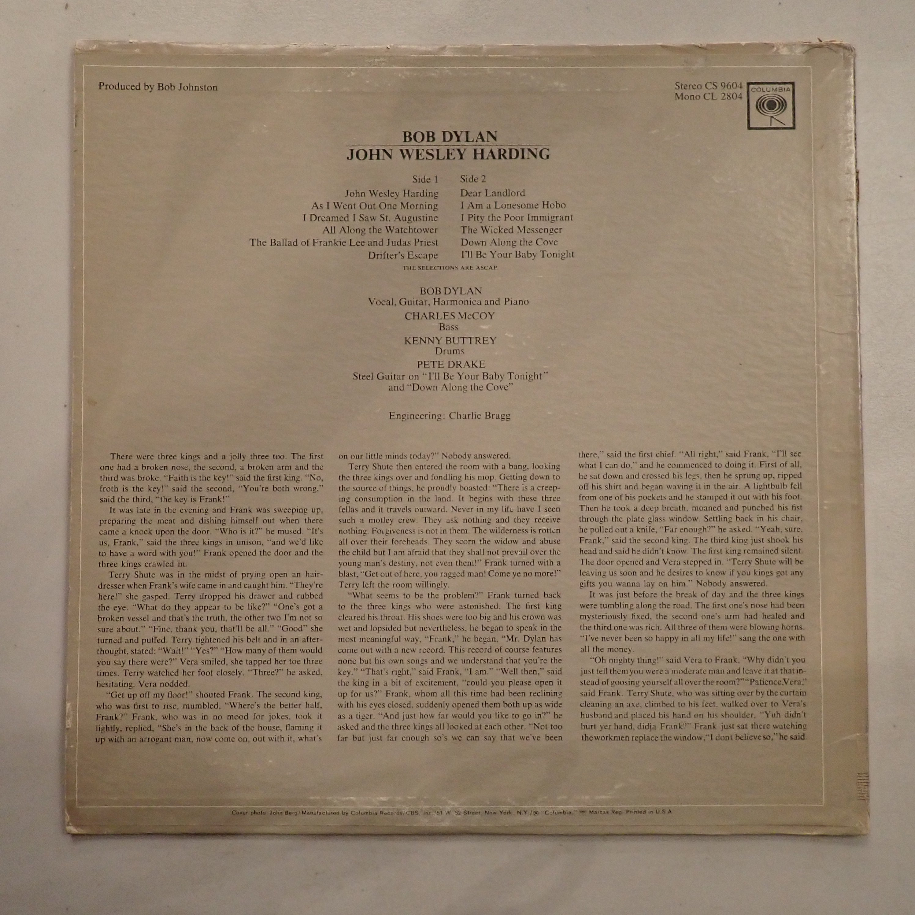 Bob Dylan - John Wesley Harding