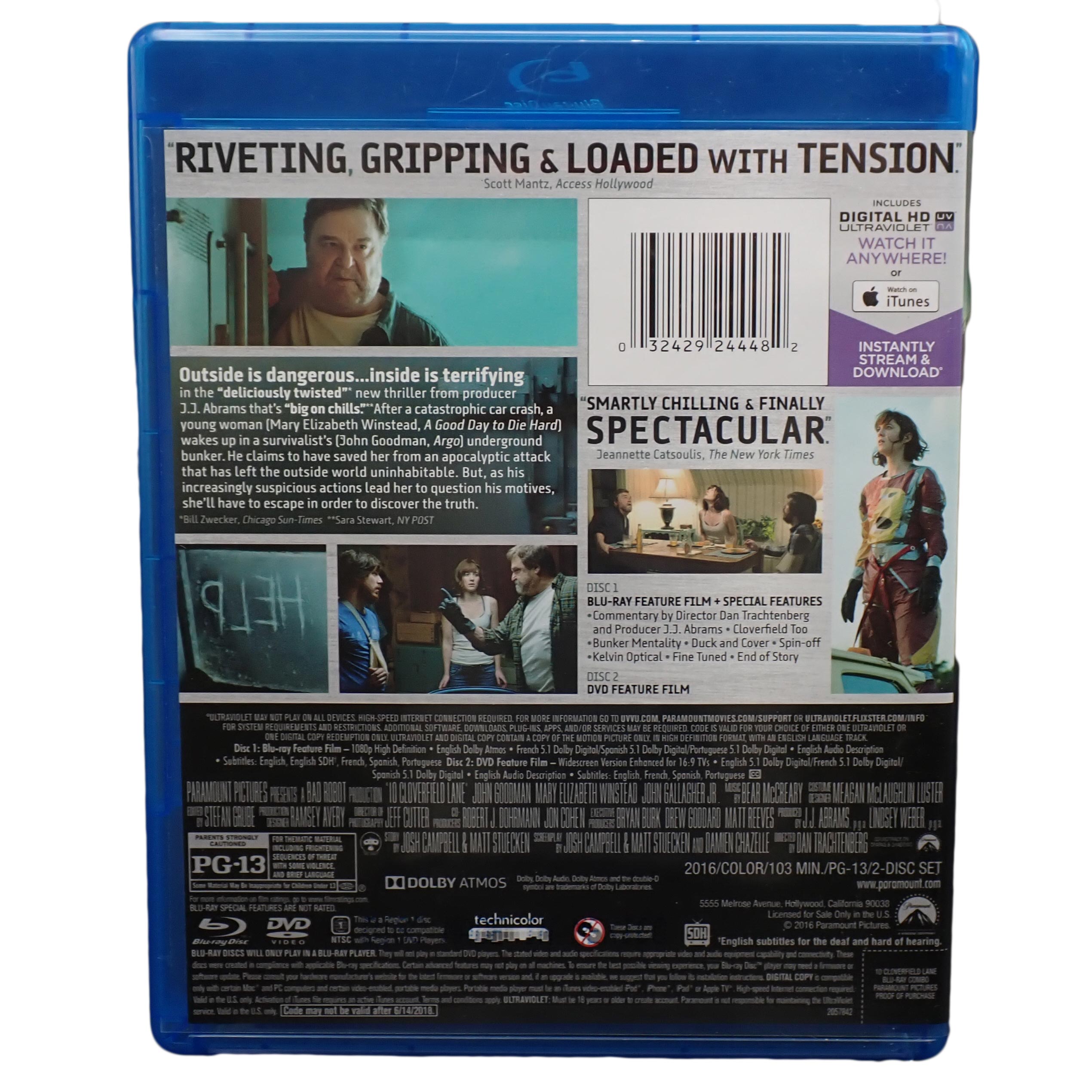 10 Cloverfield Lane - Blu Ray