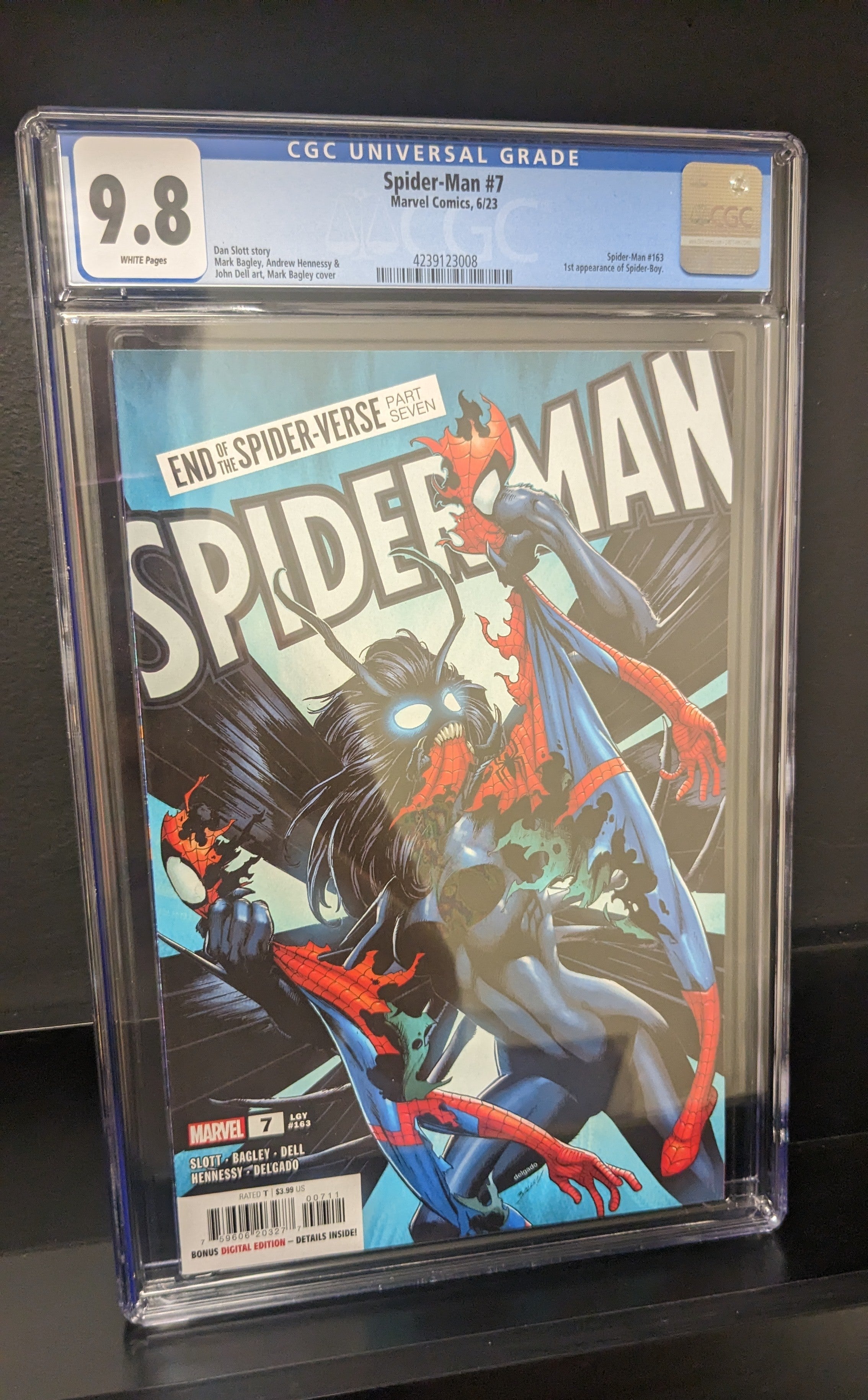 Spider-Man #7 Bagley Main Cover CGC 9.8 - In Hand!