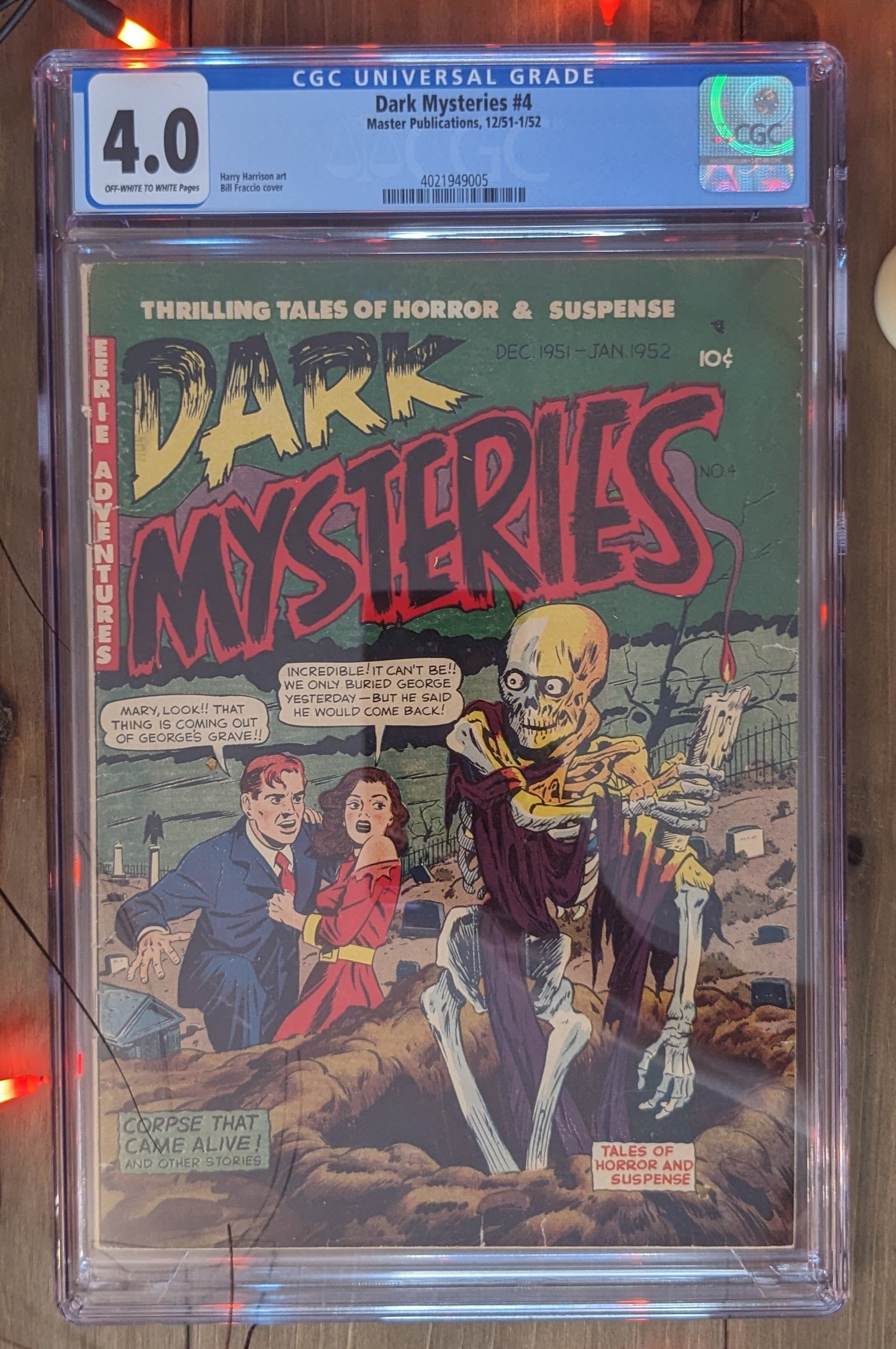 Dark Mysteries #4 (1951-52) | CGC Graded 4.0