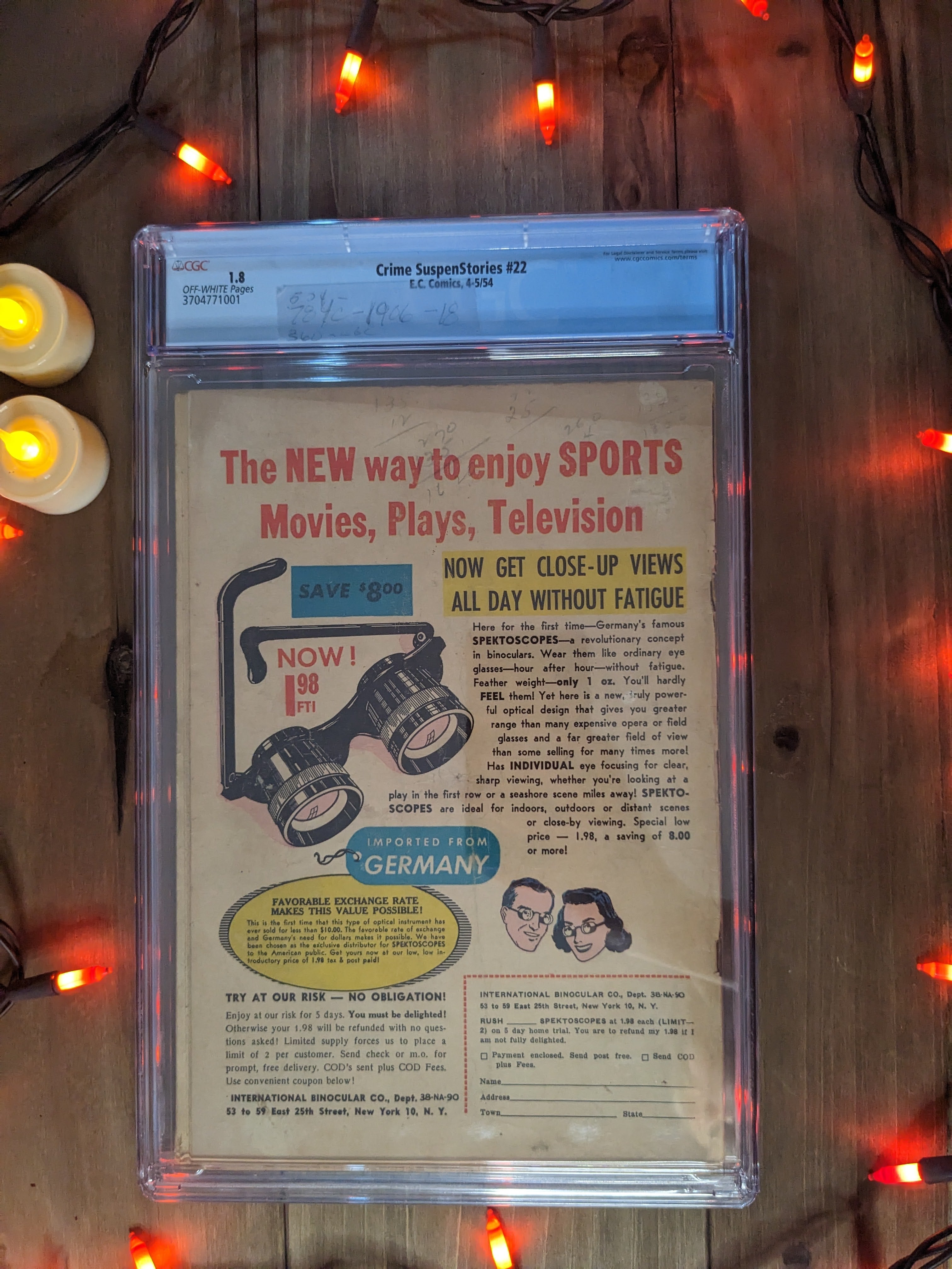 Crime SuspenStories #22 (1954) | CGC Graded 1.8