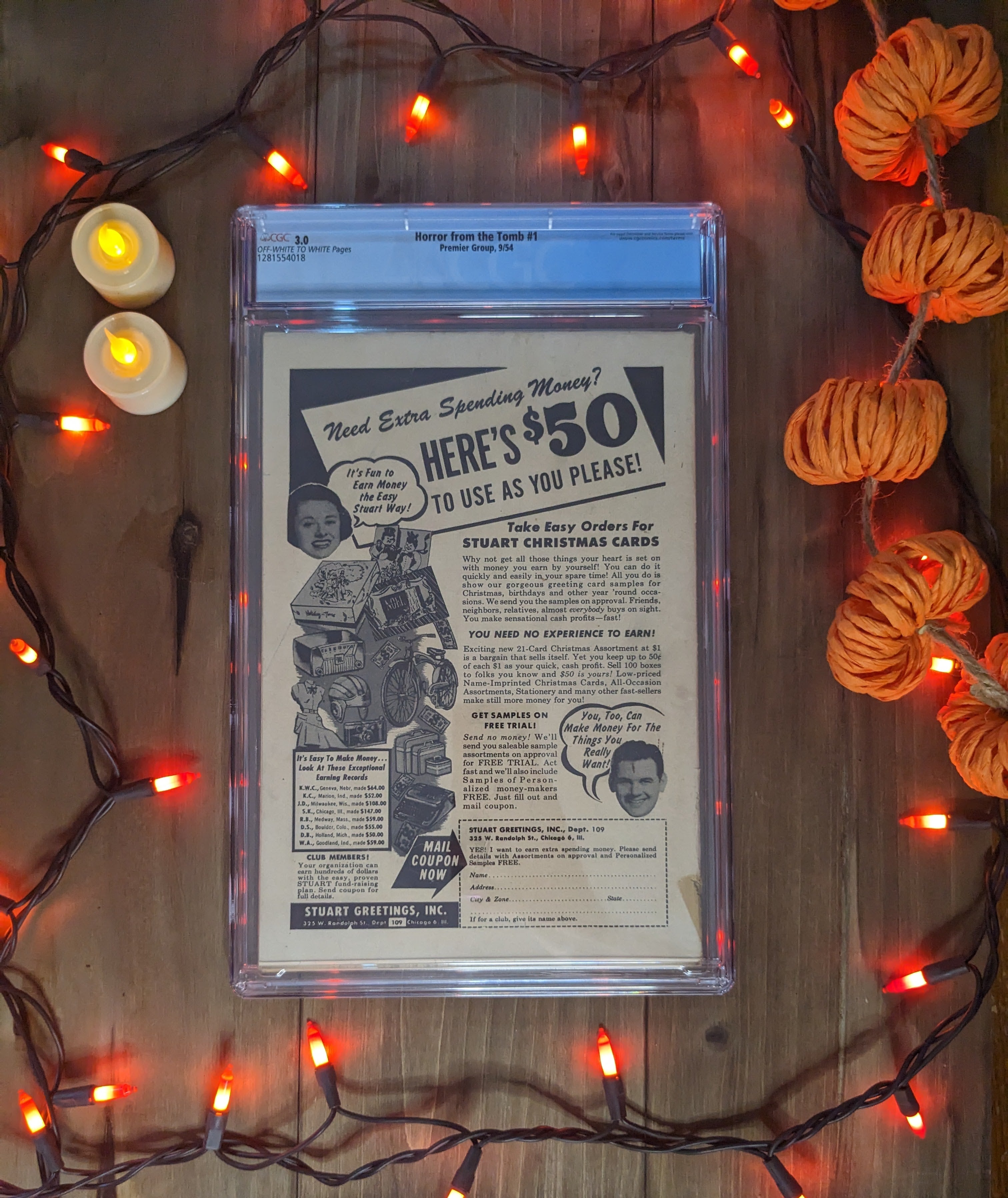 Horror from the Tomb #1 (1954) | CGC Graded 3.0