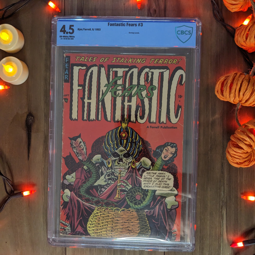 Fantastic Fears #3 (1953) | CBCS Graded 4.5