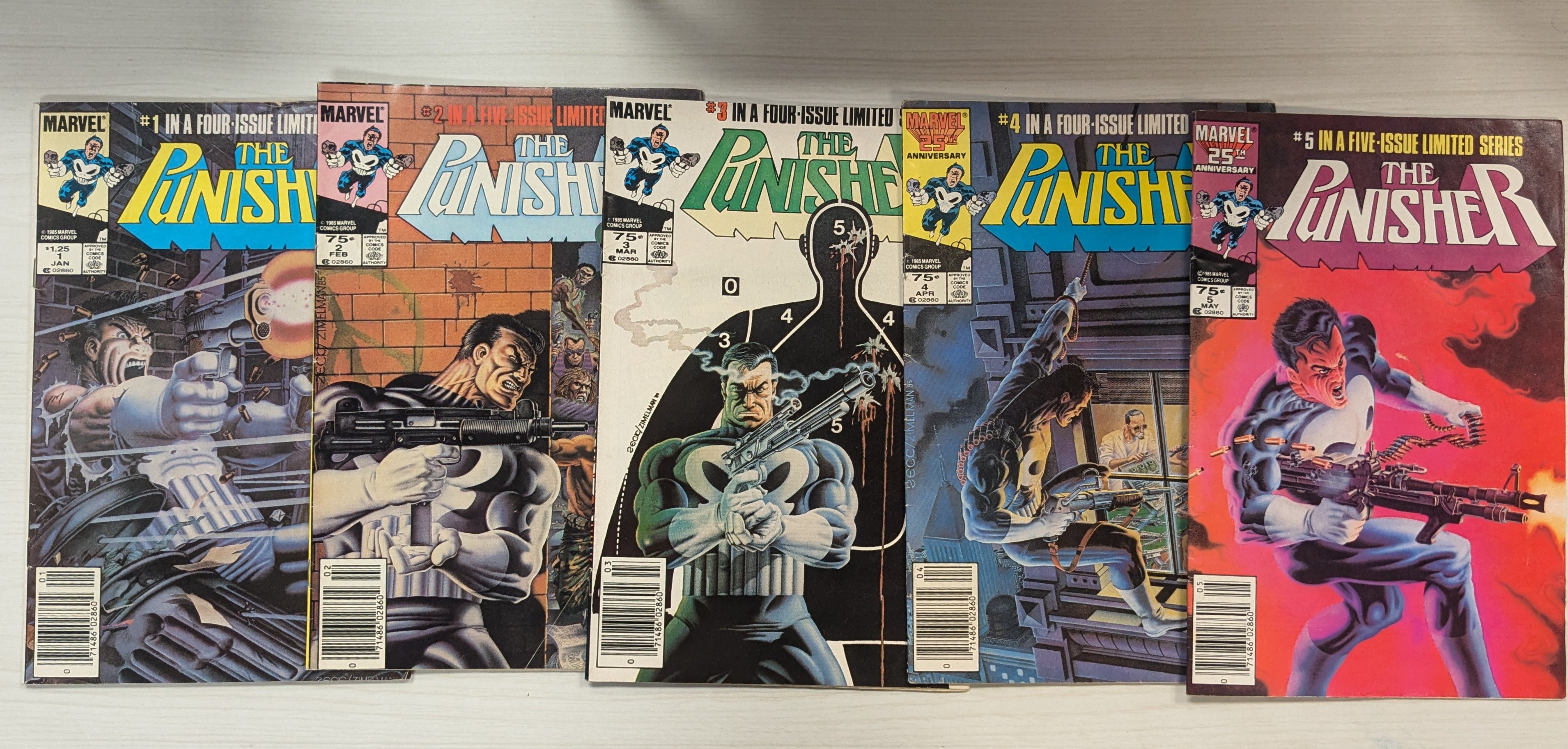 Punisher Limited Series 1-5 (1986)