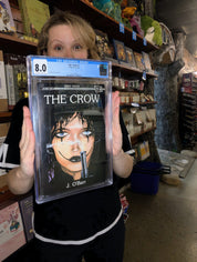 The Crow #1 CGC 8.0 White Pages 1st Printing Caliber Press 1989