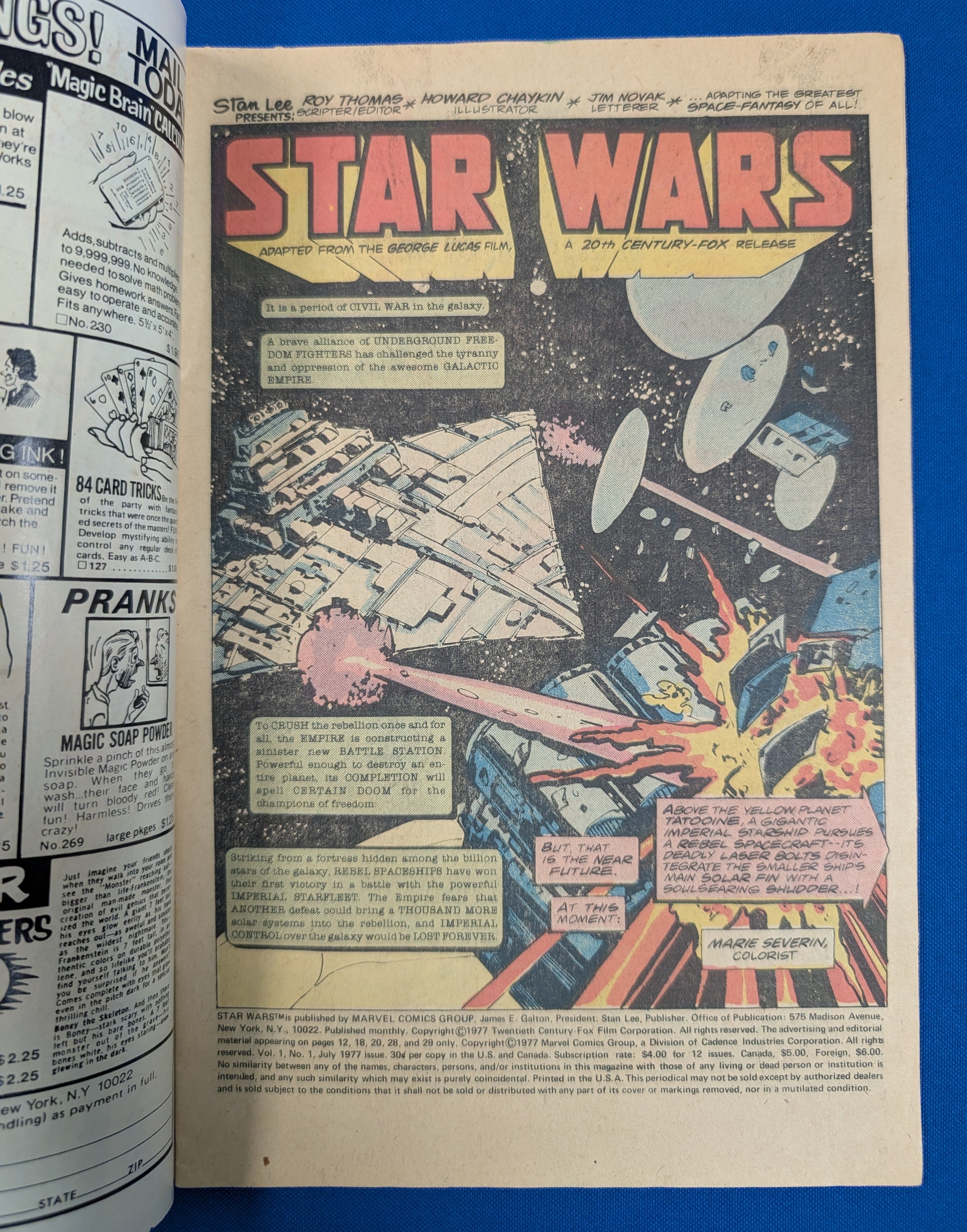 Star Wars #1 (1977) - VG+ (4.5) - Newsstand