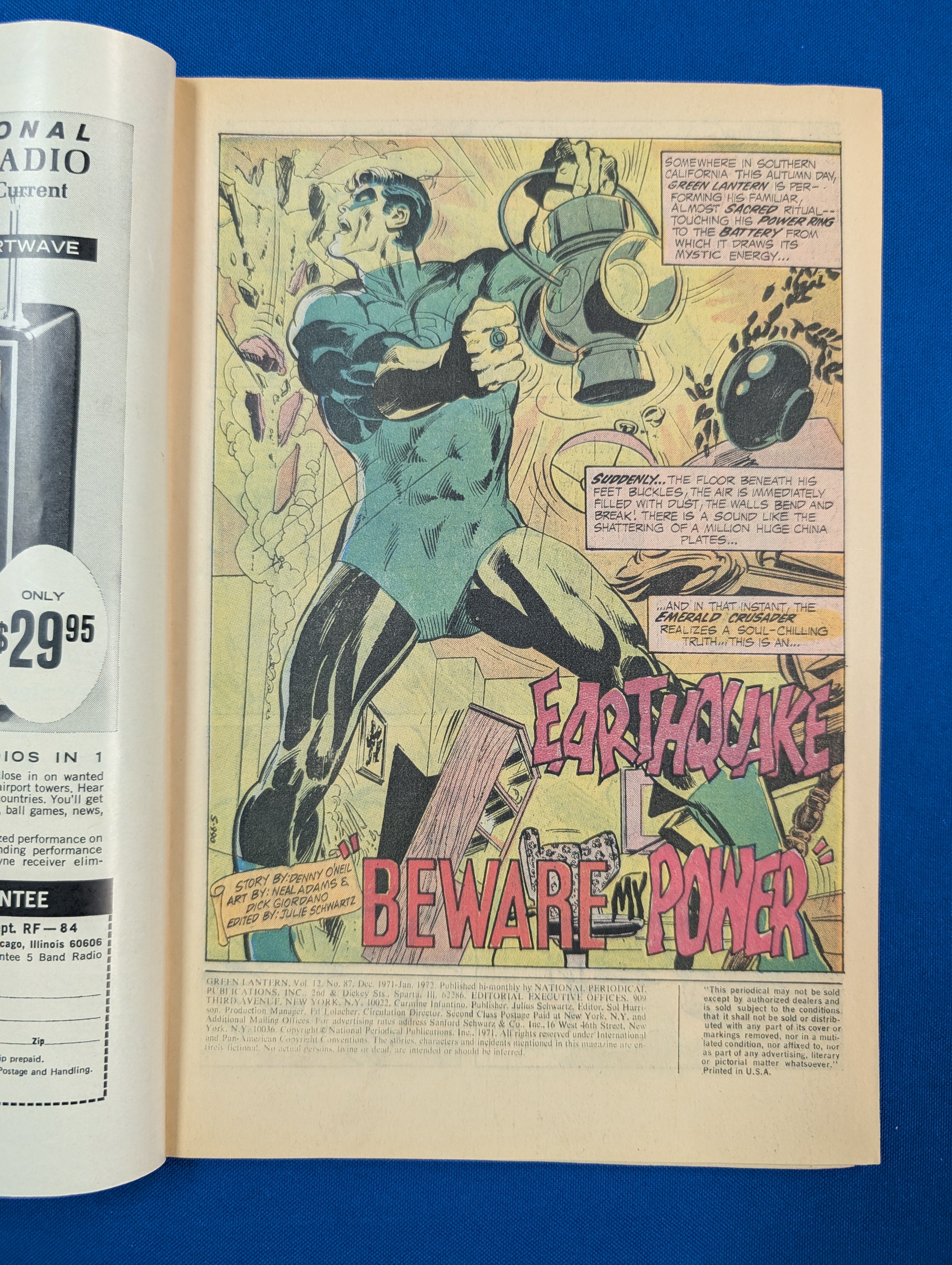 Green Lantern #87 (1971) - FN (6.0) - 1st John Stewart
