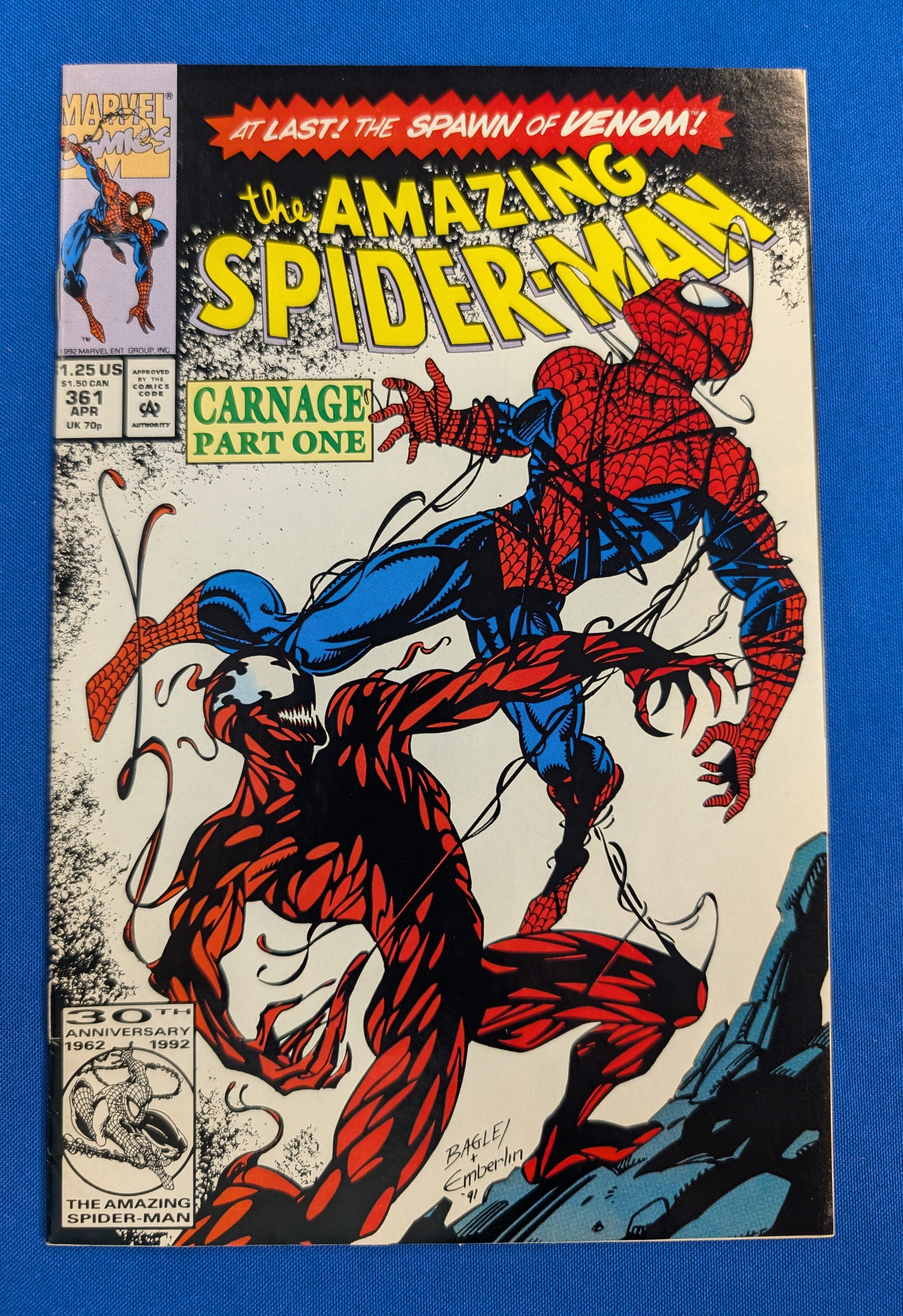 Amazing Spider-Man #361 (1992) - VF/NM (9.0) - 1st Carnage