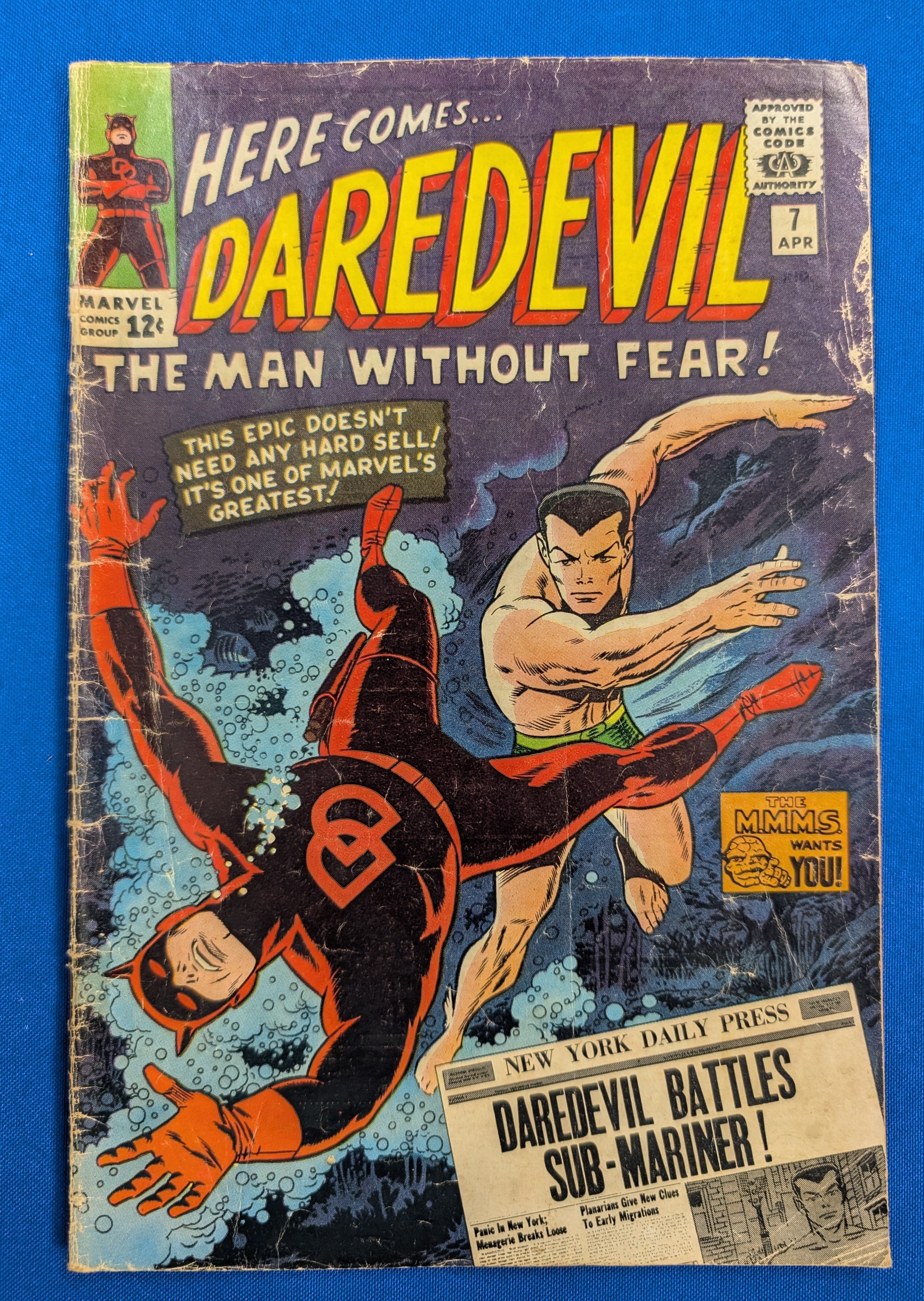 Daredevil #7 (1965) - GD/VG (3.0) - Debut of Daredevil's Red Suit