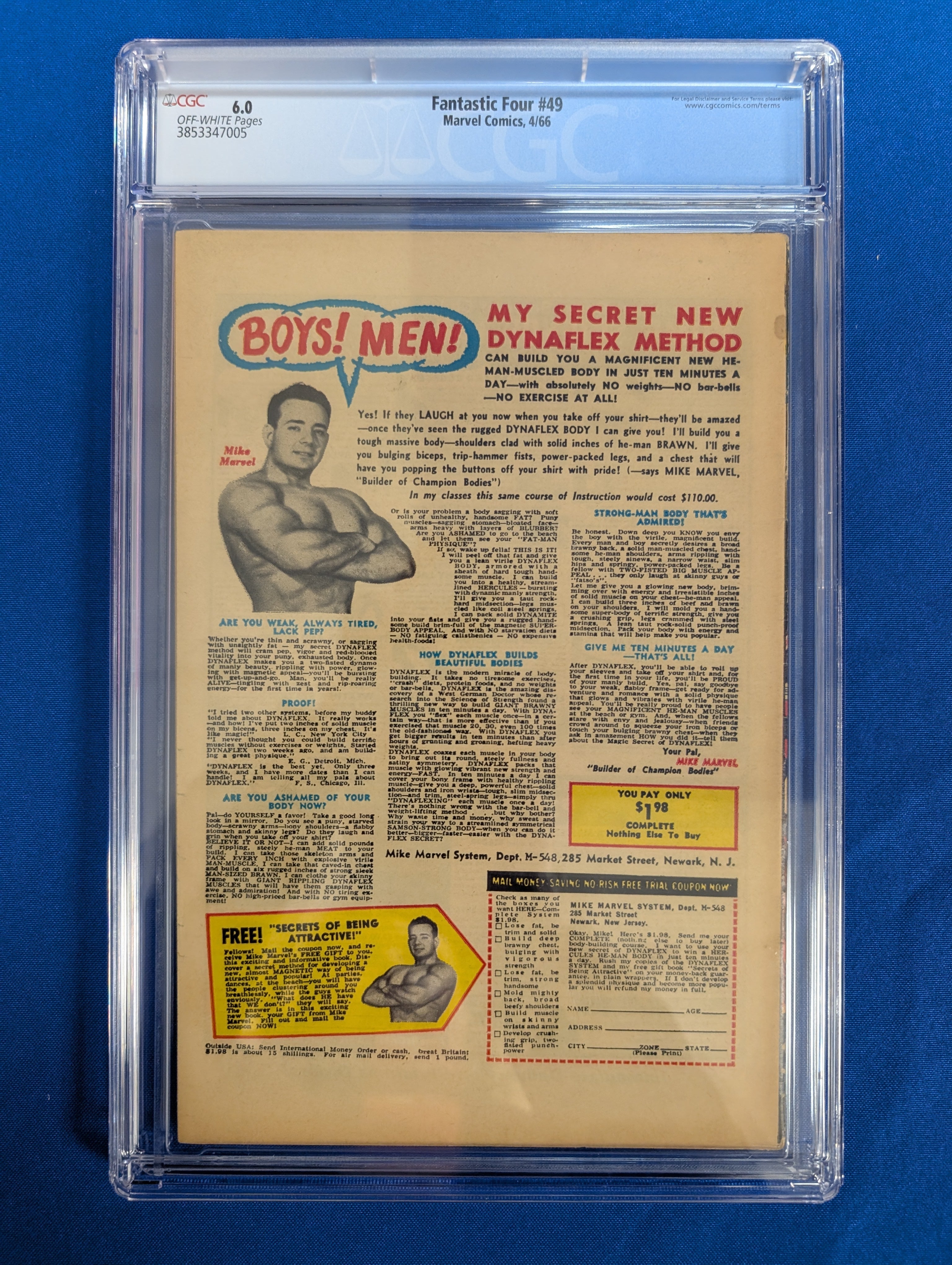 Fantastic four #49 (1966) - CGC 6.0 - 1st Galactus
