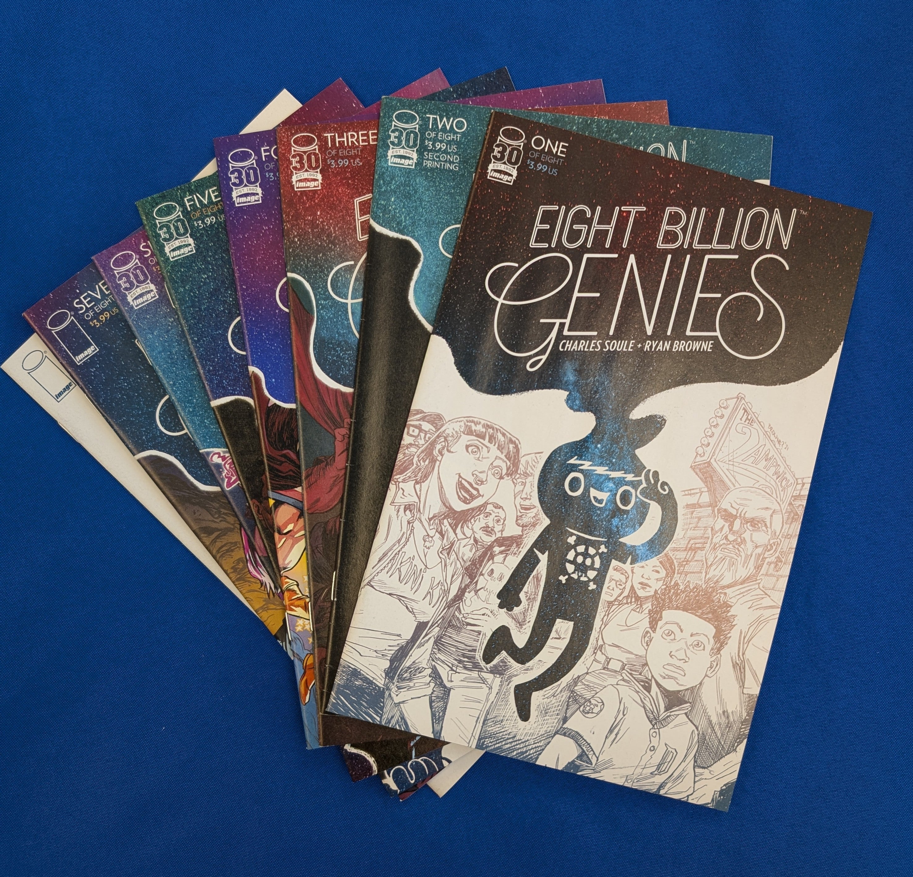 Eight Billion Genies #1 -8 Complete (2022) - VF/NM (9.0)