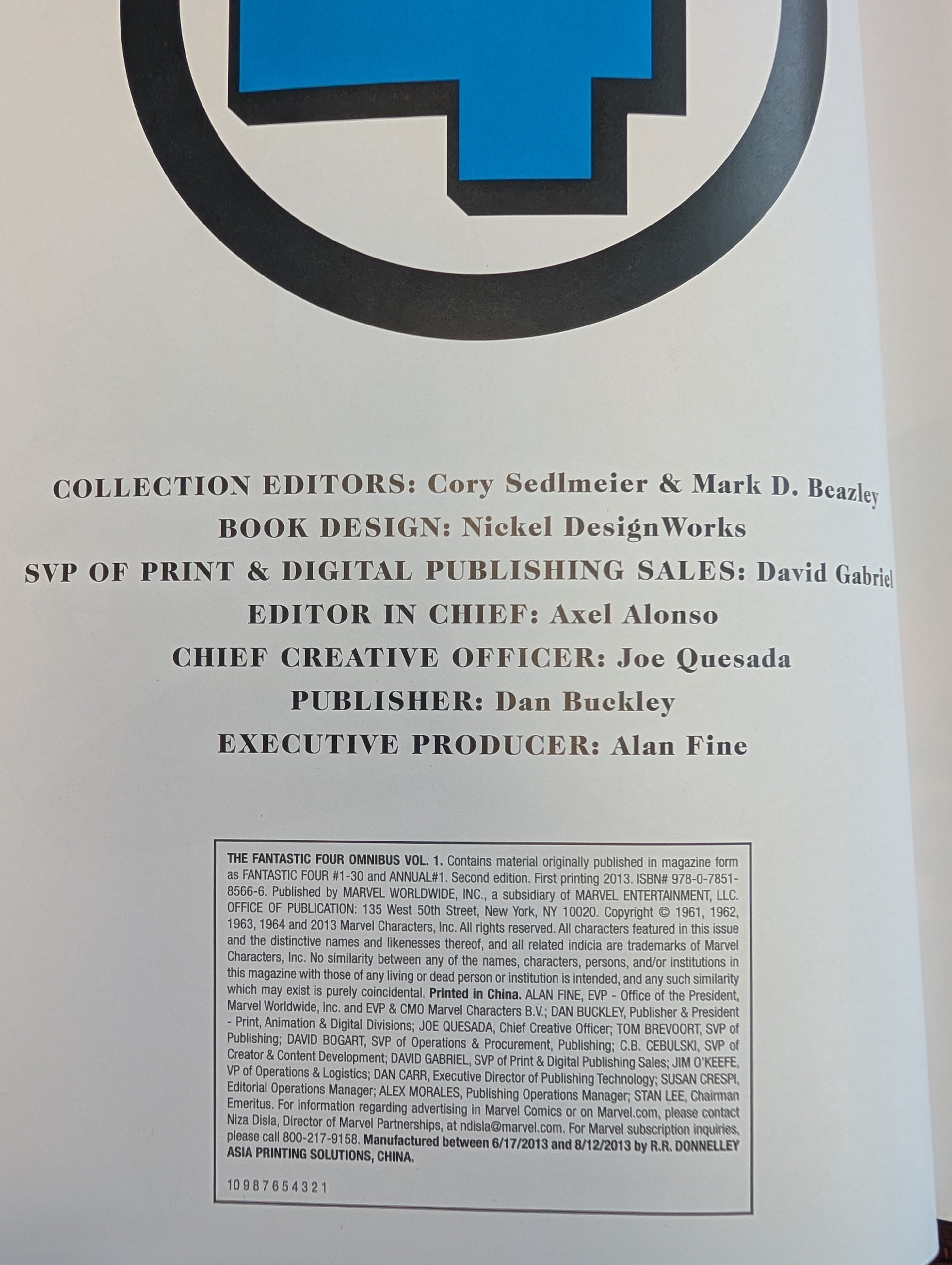 Fantastic Four Omnibus Vol 1 2nd Edition 1st Printing (2013) - Pre-Owned