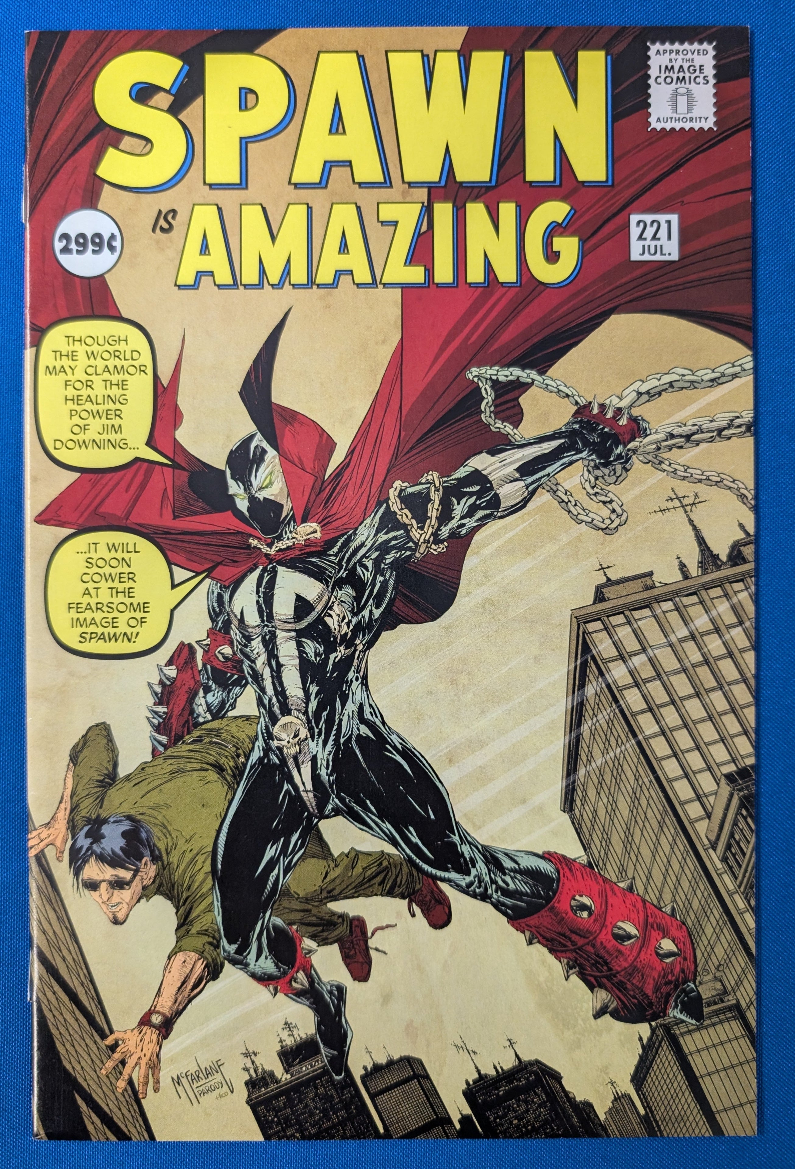 Spawn #221 (2012) - VF/NM (9.0) - McFarlane Amazing Fantasy Homage
