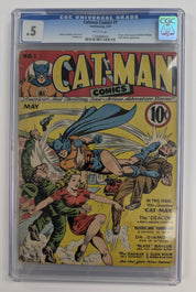 Catman Comics #1 (1941) - CGC .5