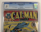 Catman Comics #1 (1941) - CGC .5