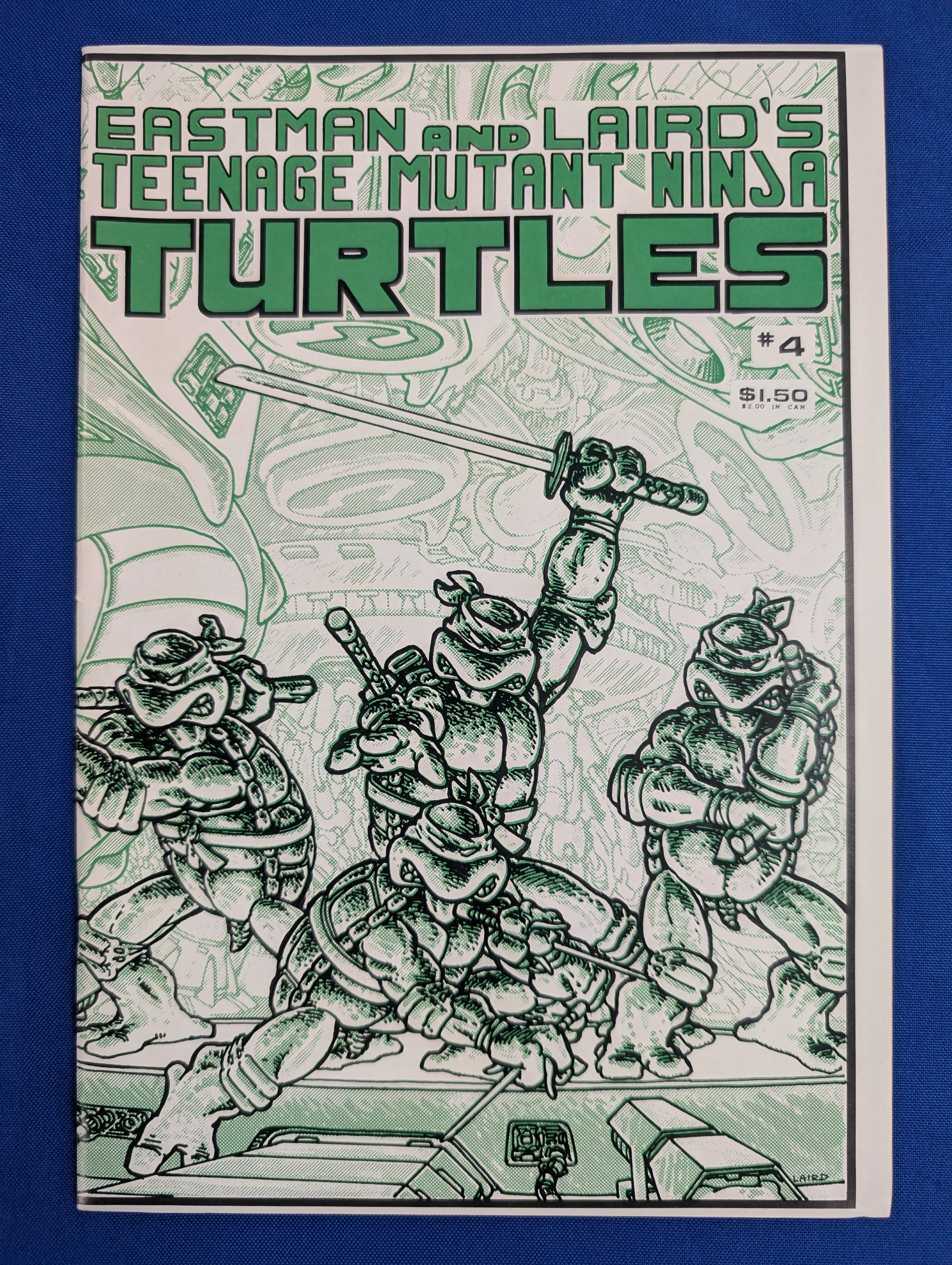 TMNT #4 (1985) - 8.0 (VF) - Early issue, wraparound cover