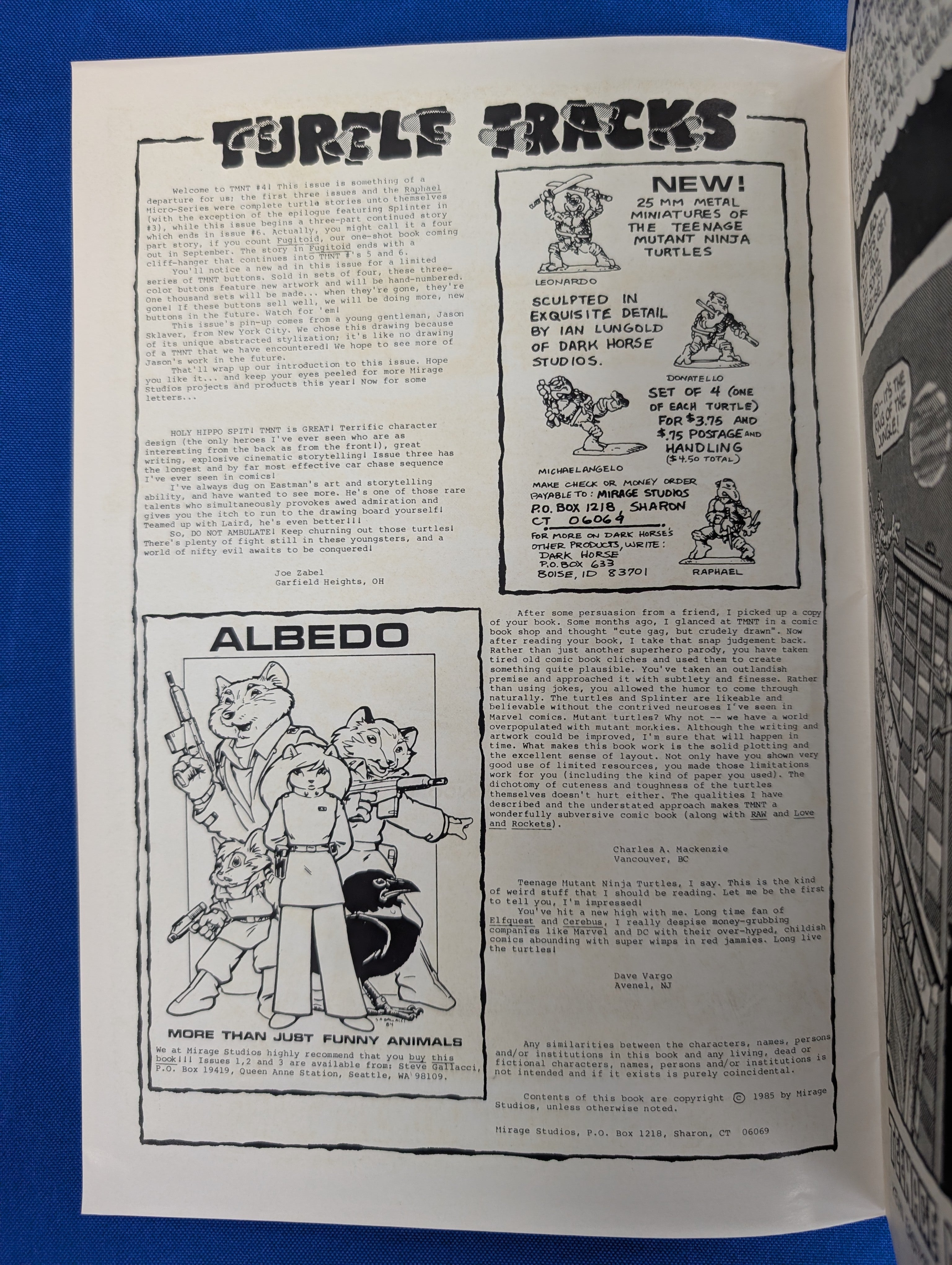 TMNT #4 (1985) - 8.0 (VF) - Early issue, wraparound cover