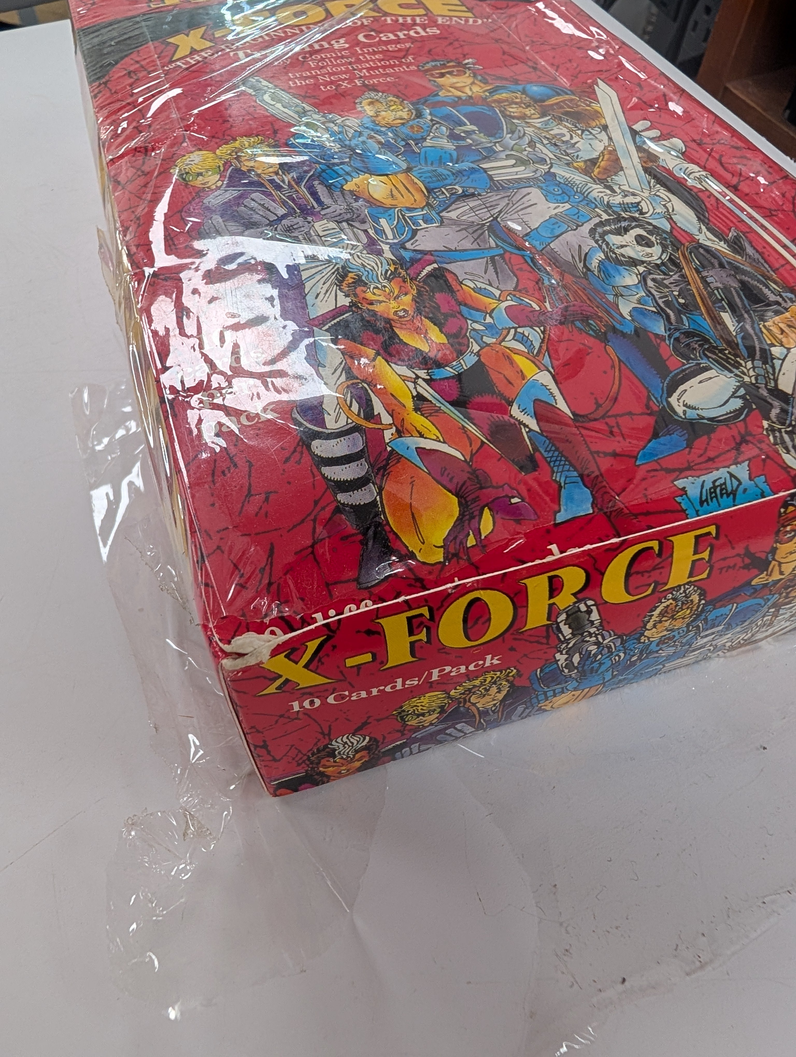 1991 X-Force "The Beginning of the End" Trading Cards Box - Plastic Removed of 36