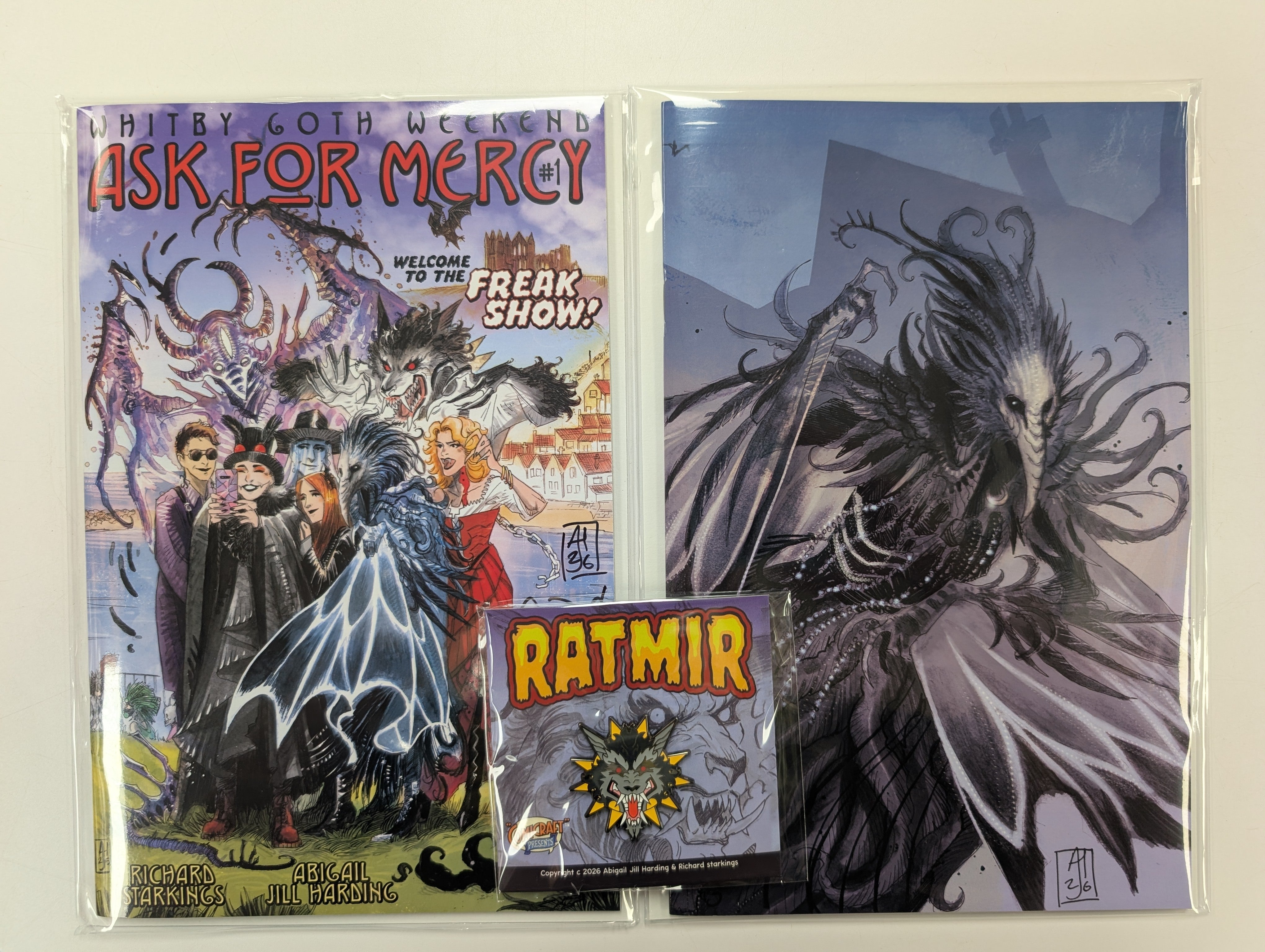 Whitby Goth Weekend Part 1 & Part 2 SIGNED CVR A & Variant+ Ratmir Pin - Kickstarter Exclusive