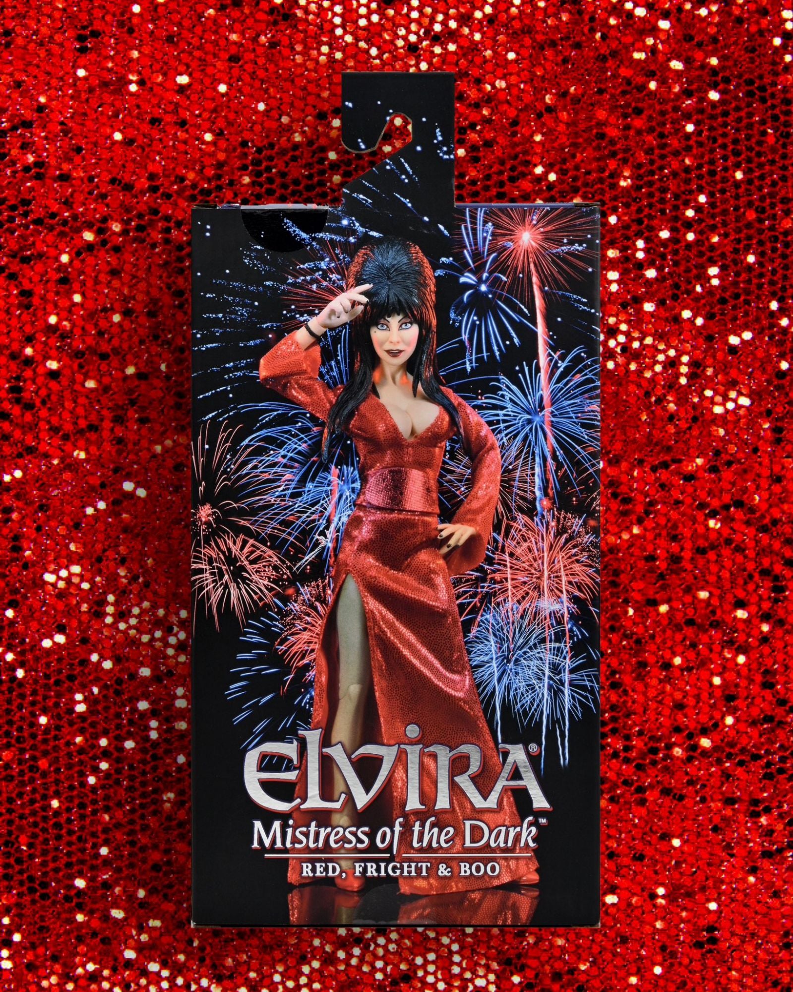 Elvira - 8" Cloth Action Figure - "Red, Fright, and Boo!"