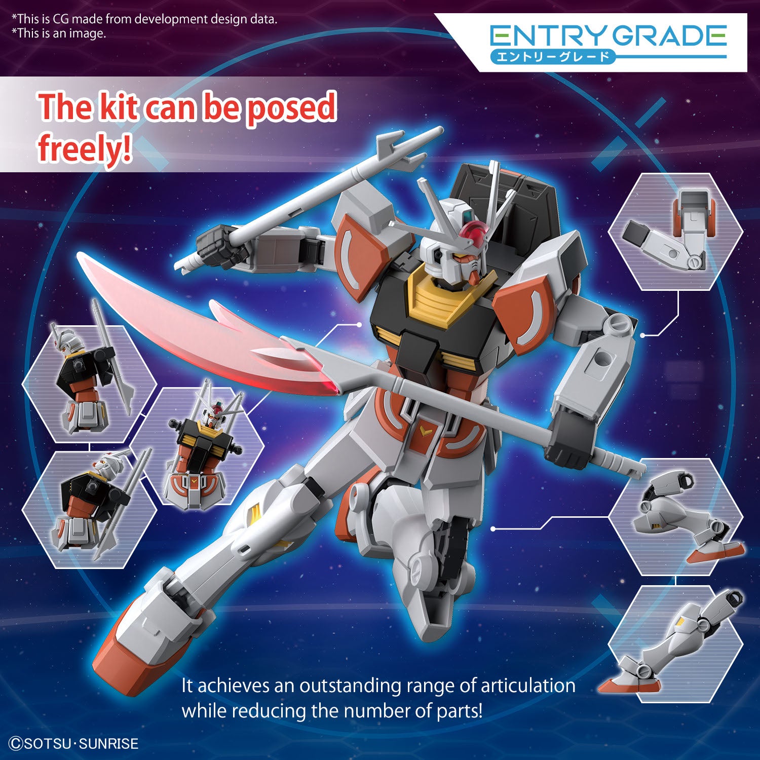 ENTRY GRADE LAH GUNDAM 1/144 MODEL KIT (Net) (C: 1-1-2)