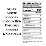 Scary Movie Popcorn - Bloody Red Popcorn Kernels