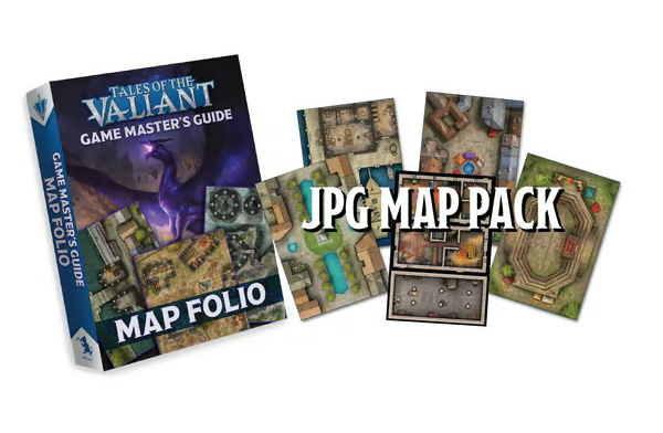 Tales of the Valiant: Game Master's Map Folio & JPG Map Pack