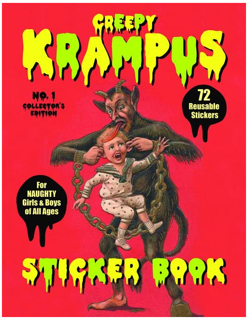 Creepy Krampus Sticker Book: 72 Reusable Stickers for Naughty Girls & Boys of All Ages