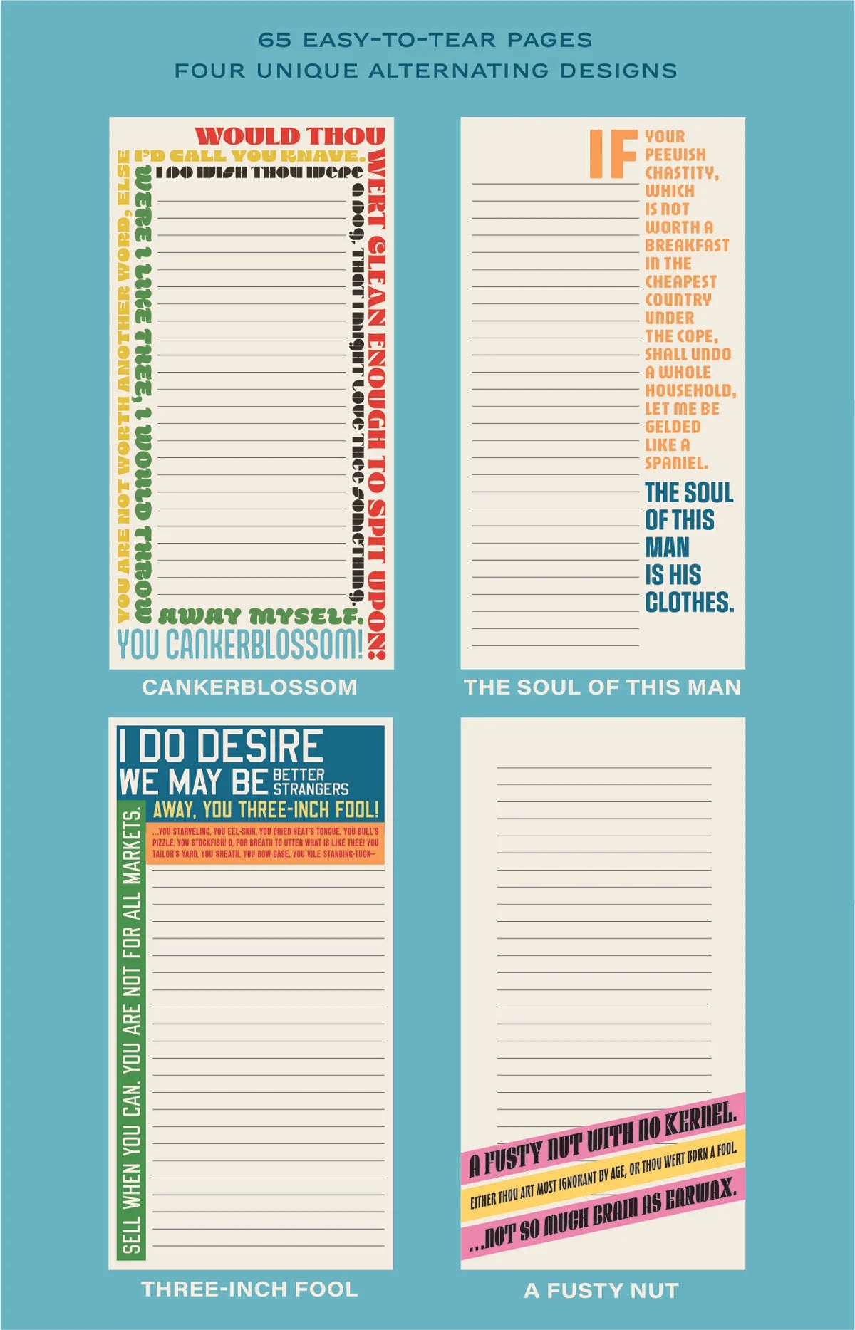 Shakespearean Insults Notepad
