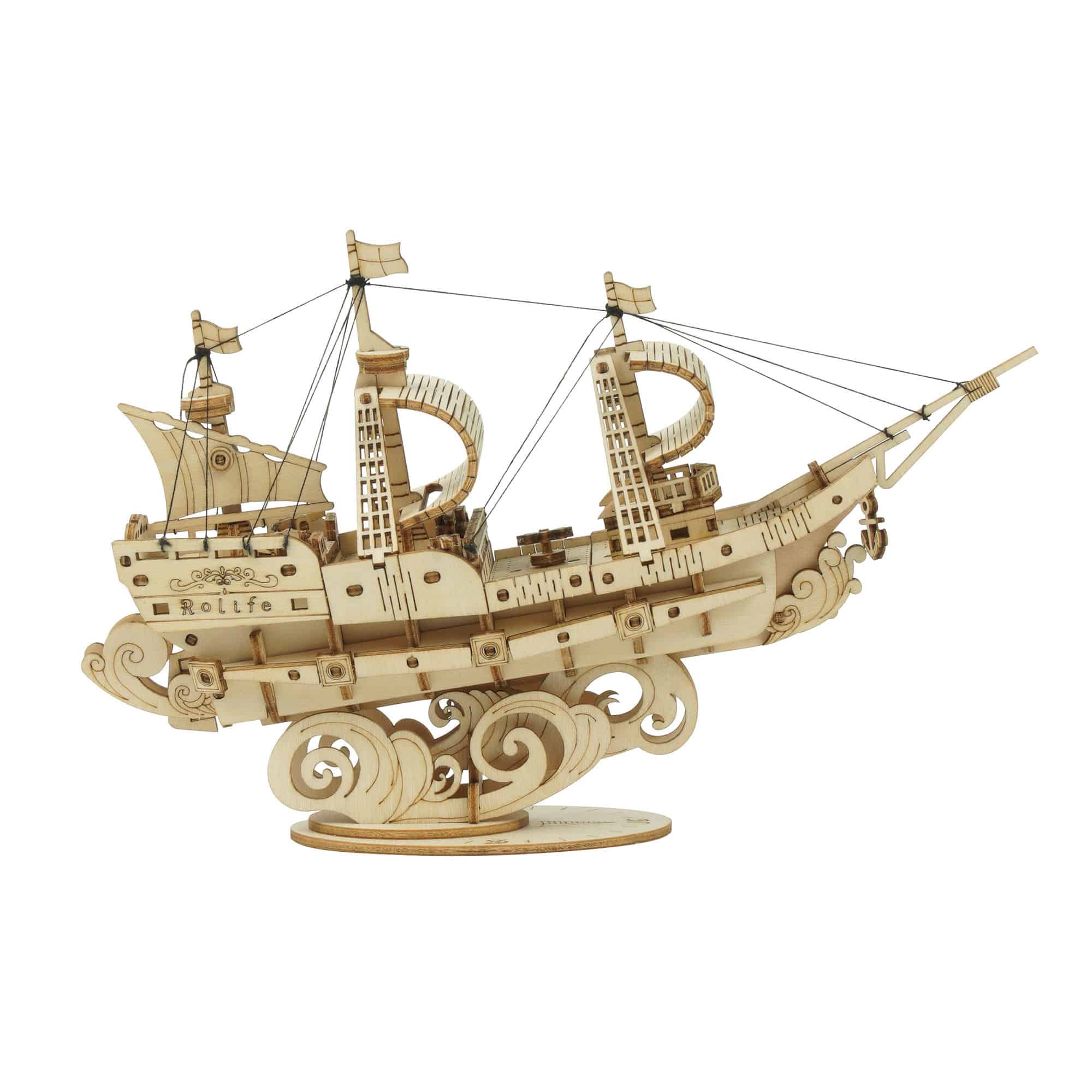 Rolife Sailing Ship 3D Wooden Puzzle TG305