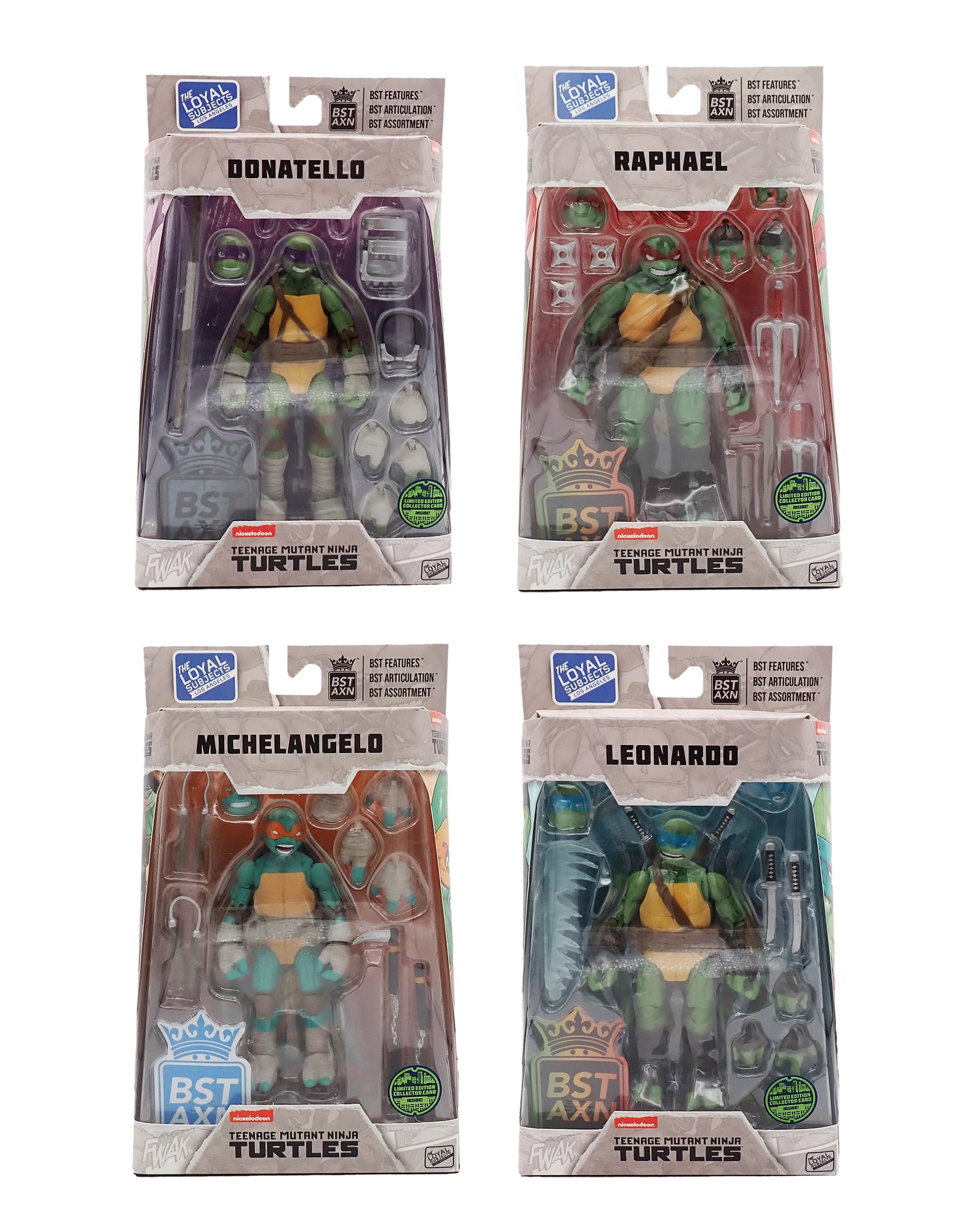 Teenage Mutant Ninja Turtles BST AXN The Loyal Subjects Figure Set [Pre-Owned]