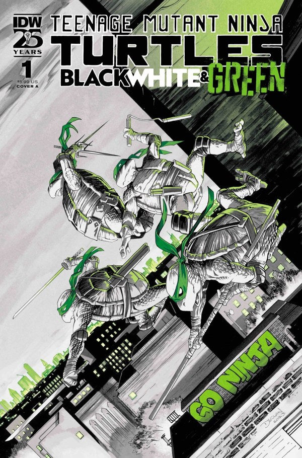 Teenage Mutant Ninja Turtles Black, White, & Green (2024) 1-4