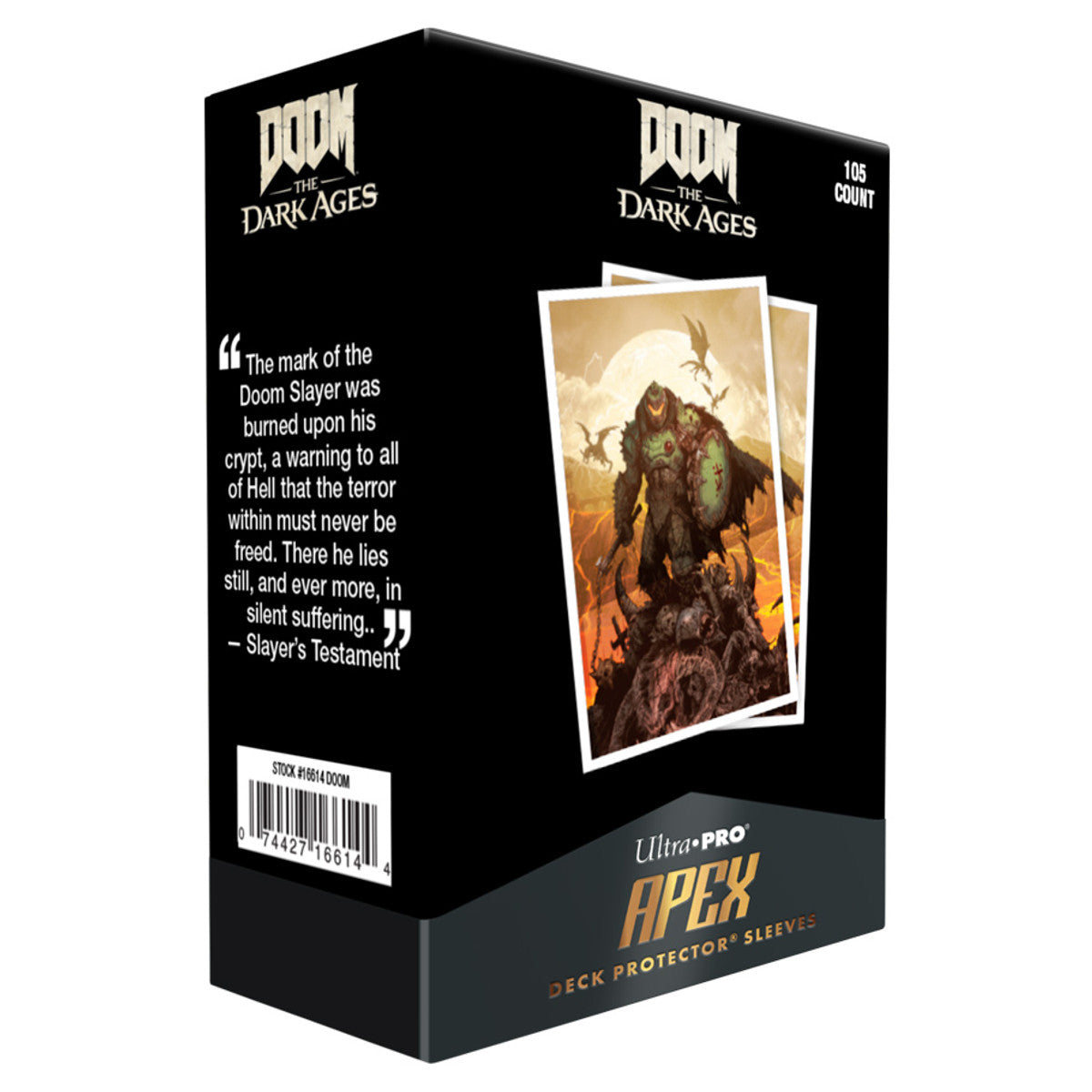 Ultra Pro Apex Deck Protector Sleeves: Doom: The Dark Ages: Wrath