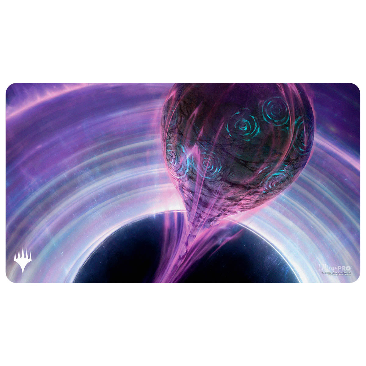Ultra Pro Playmat Magic the Gathering Edge of Eternities Mythic Land Black