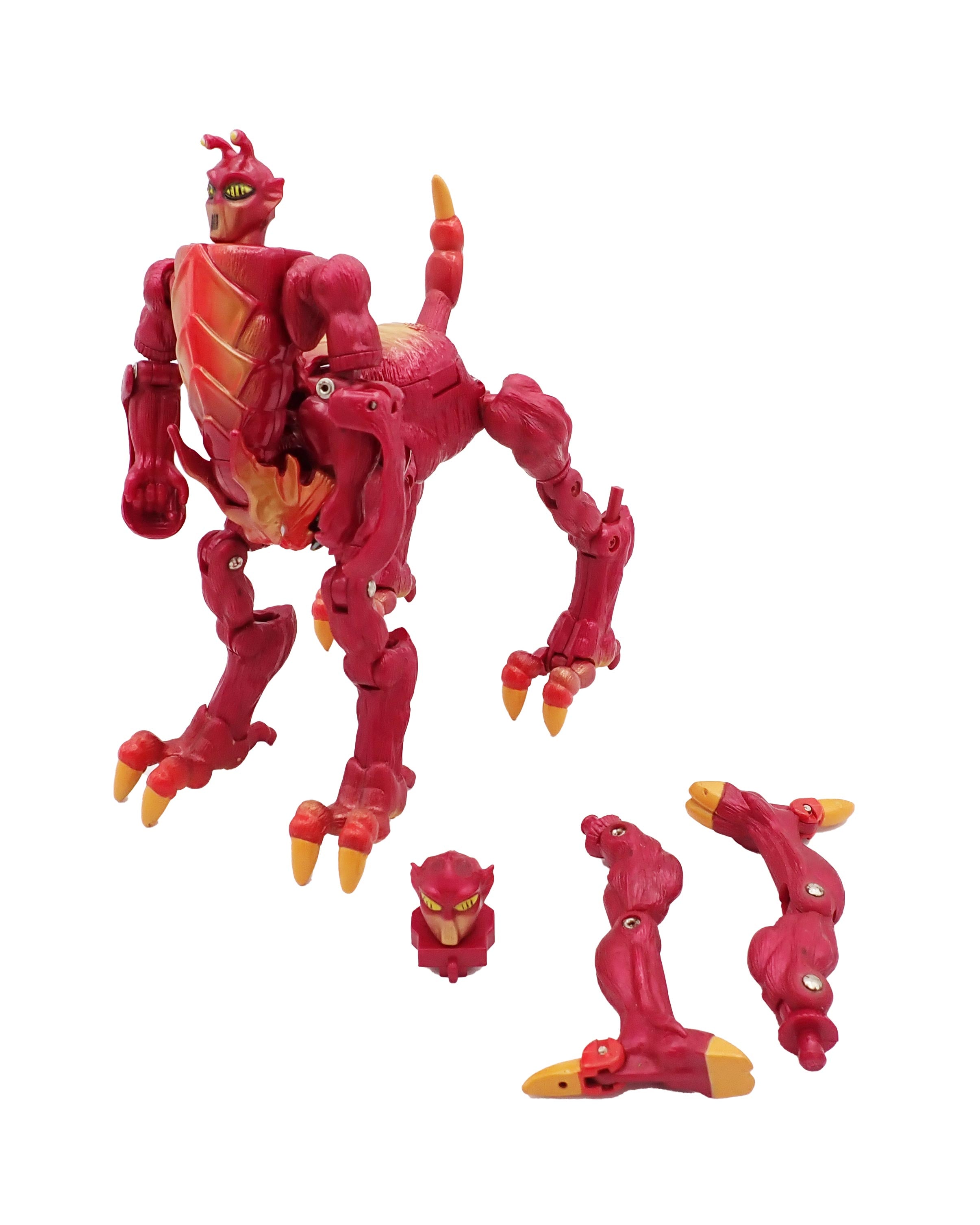 【希少・箱付】トランスフォーマー ヴィッサー3/インフェルノ ANIMORPHS Visser Three/Inferno Creature - Transformers Animorphs [INCOMPLETE