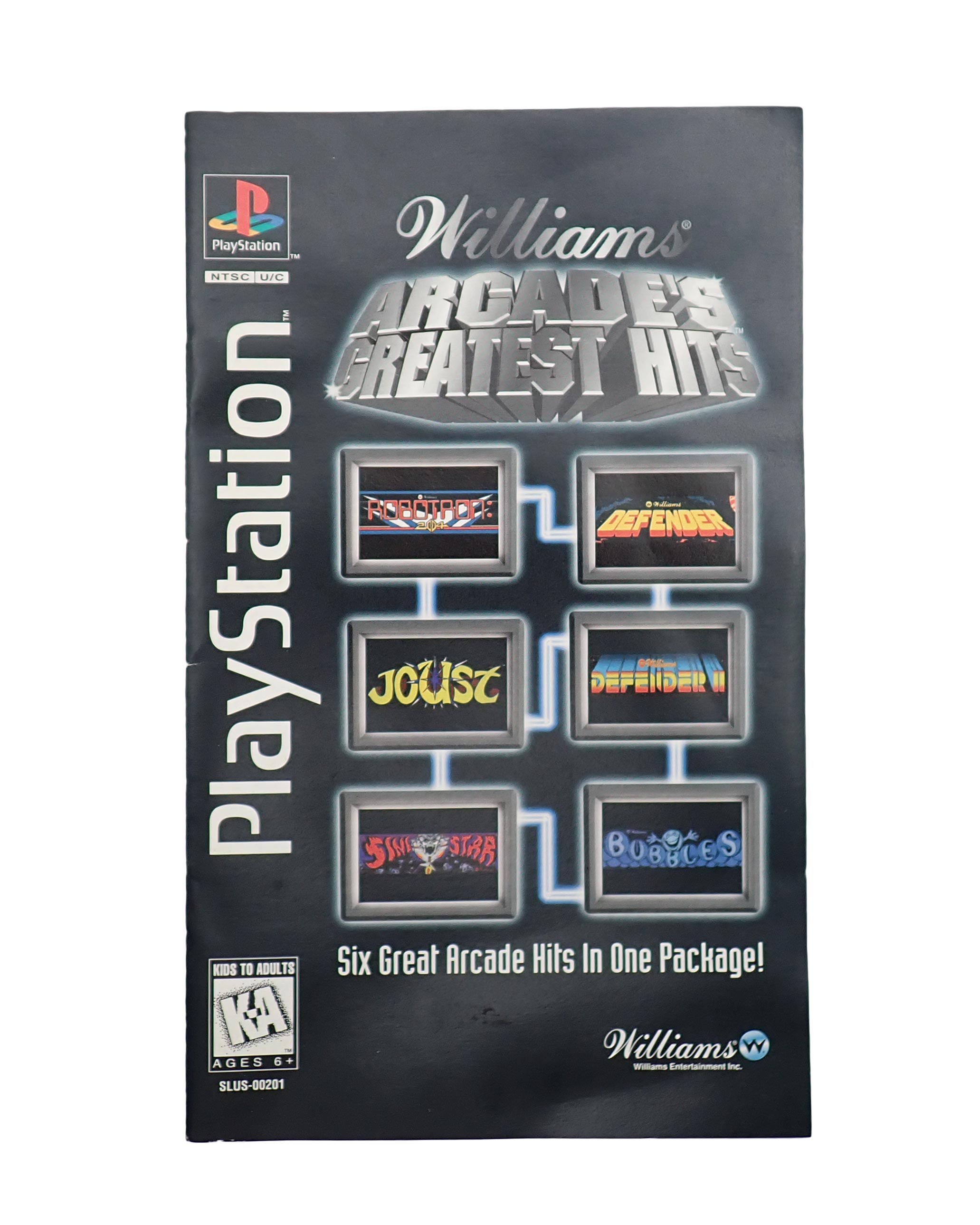 Williams Arcade's Greatest Hits [Loose] - PS1