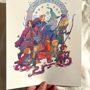 Lord of the Rings: Fellowship of the Ring Riso Print - Natalie Andrewson