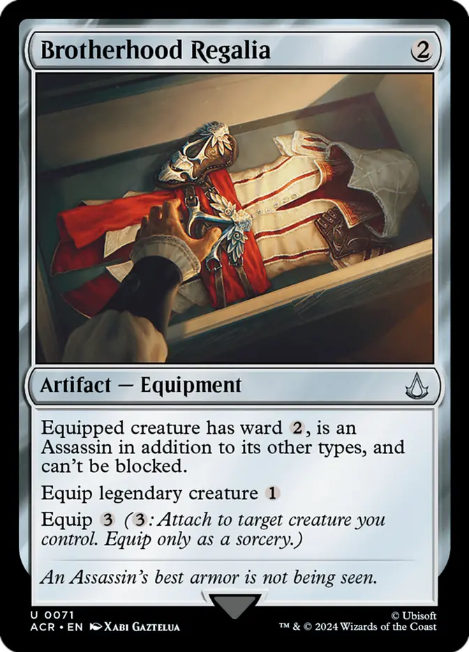 Brotherhood Regalia - Artifact