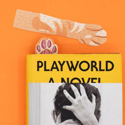 Orange Tabby Cat Paw Bookmark