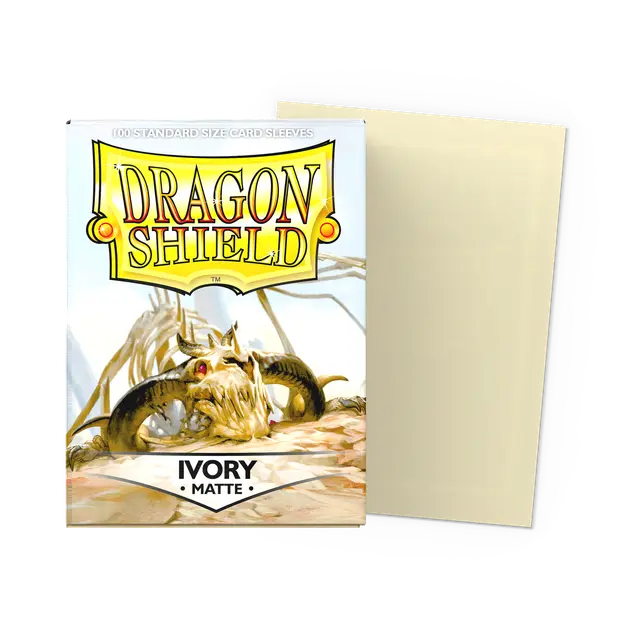 Dragon Shields: (100) Matte Ivory