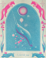 Narwhal (mini risograph)