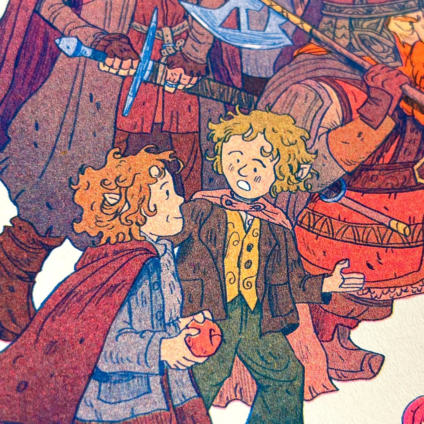Lord of the Rings: Fellowship of the Ring Riso Print - Natalie Andrewson