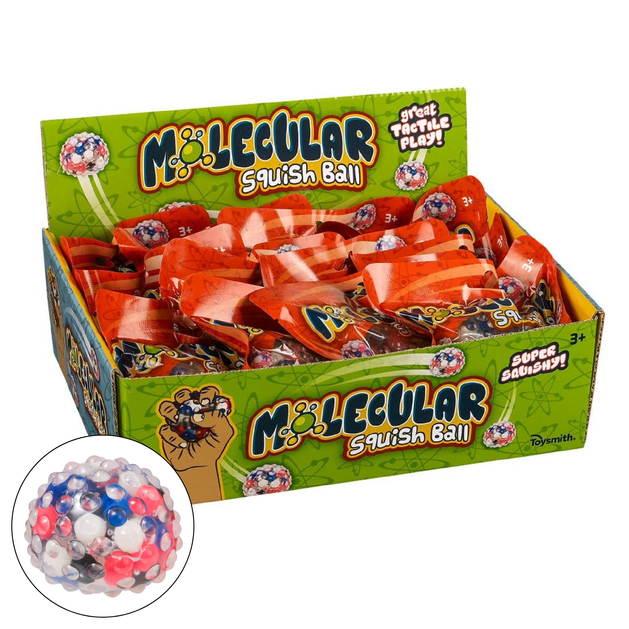 Molecular Squish Ball, Tactile Play, Fidget Toy