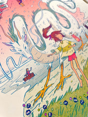 The Bathhouse Spirits Riso Print - Natalie Andrewson