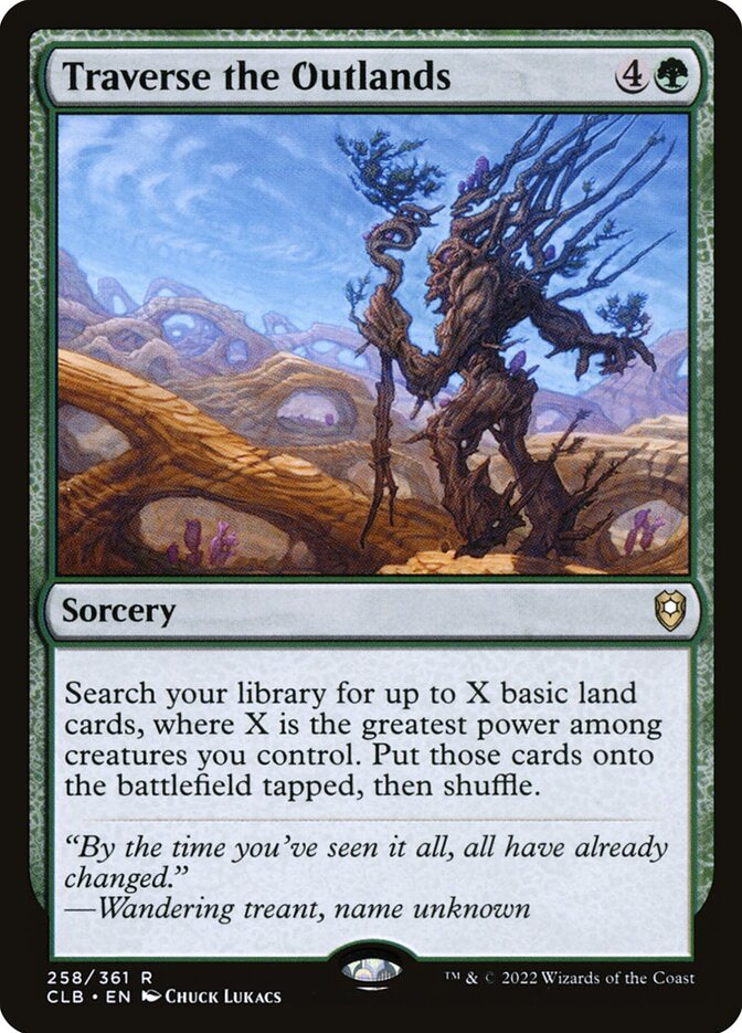 Traverse the Outlands - Green