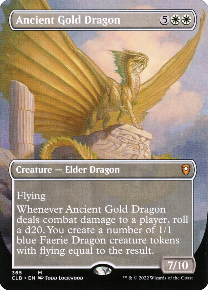 Ancient Gold Dragon - White – Infinity Flux