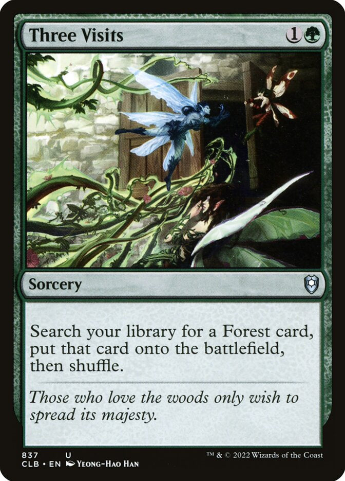 Three Visits - Green