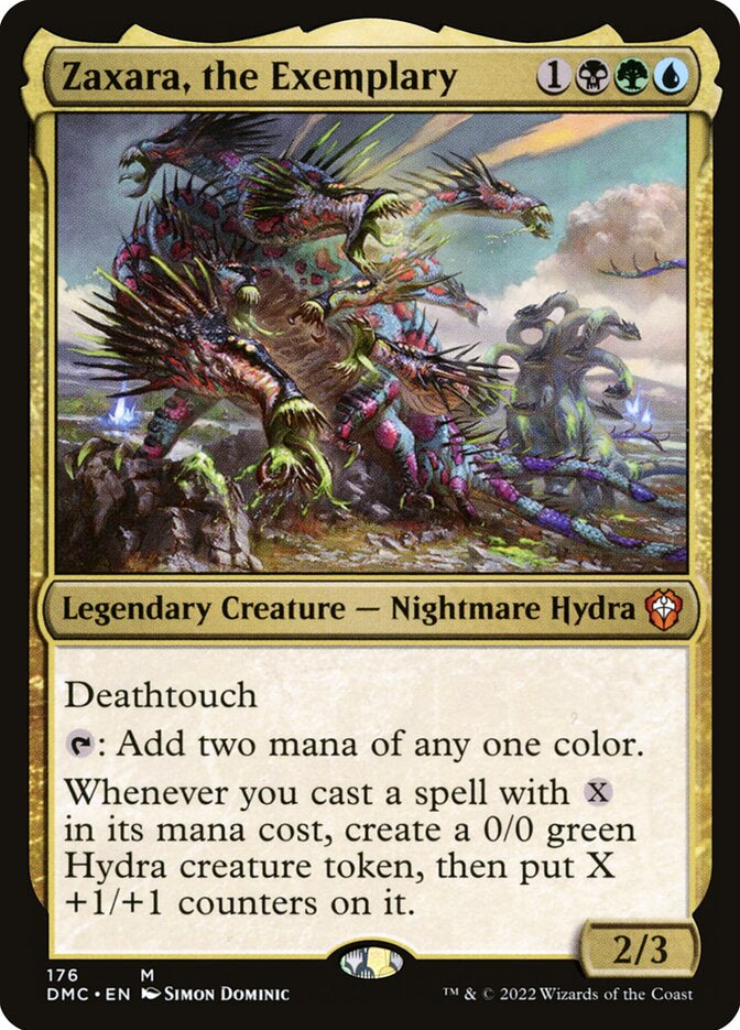 Zaxara, the Exemplary - Black/Green/Blue