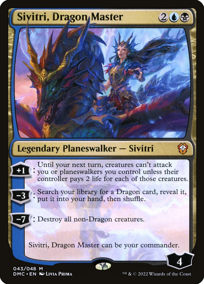 Sivitri, Dragon Master - Black/Blue