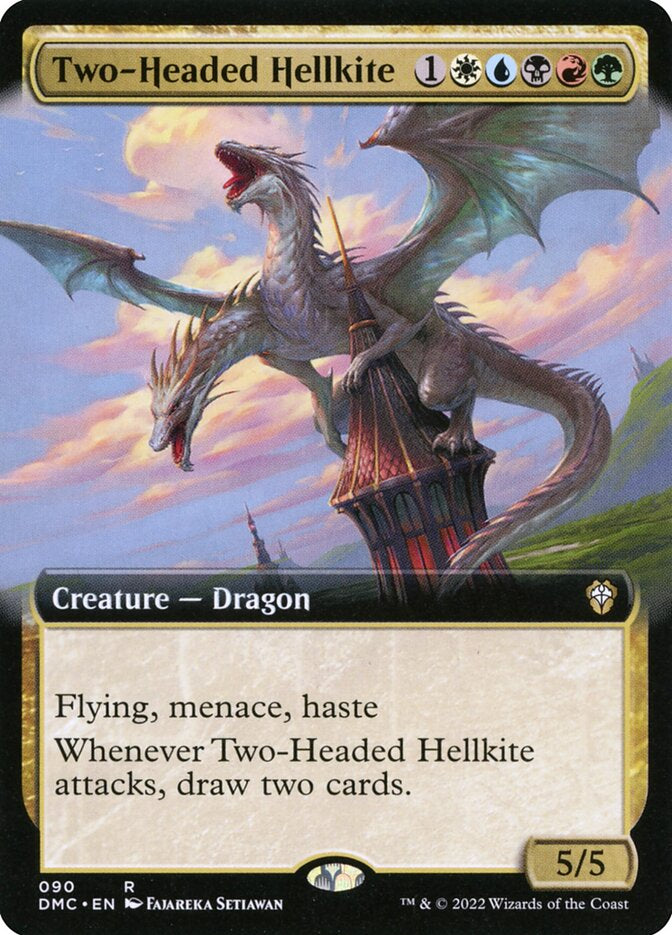 Two-Headed Hellkite - White/Blue/Black/Red/Green